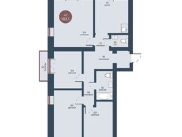 Продается 4-комнатная квартира ЖК Белозерский, корпус 3, 103.1  м&sup2;, 21651000 рублей
