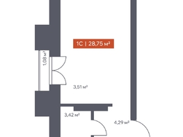 Продается Студия ЖК Ломоносов, 28.75  м&sup2;, 8050000 рублей