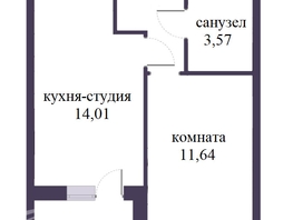 Продается 1-комнатная квартира ЖК Парапарк, 2 очередь, дом 1, 33.55  м&sup2;, 6710000 рублей