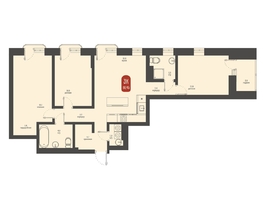 Продается 3-комнатная квартира ЖК Косарева, дом 6, 80.45  м&sup2;, 16049775 рублей