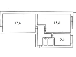 Продается 2-комнатная квартира Советская ул, 47.5  м&sup2;, 2800000 рублей