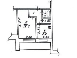 Продается 1-комнатная квартира Комсомольский пр-кт, 31.6  м&sup2;, 4350000 рублей