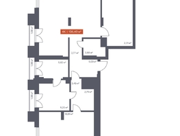 Продается 4-комнатная квартира ЖК Ломоносов, 106.4  м&sup2;, 27366080 рублей