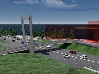 Алюминиевый пешеходный мост у БКЗ должны построить в 2021 году